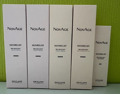 Oriflame NovAge Skinrelief Pro Resilient Night Cream, Day Cream, Eye Cream - NEU