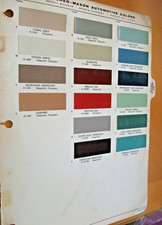 1962 Chrysler & Imperial car auto  RM Rinshed Mason paint chips