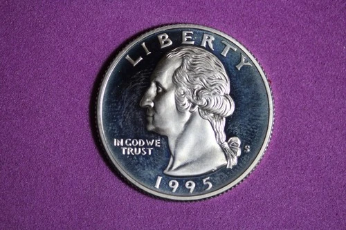 ESTATE FIND 1995 S PROOF SILVER WASHINGTON QUARTER #K58766