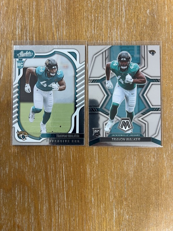 2022 Panini Travon Walker Rookie LOT (x2) Mosaic & Absolute Jacksonville Jaguars