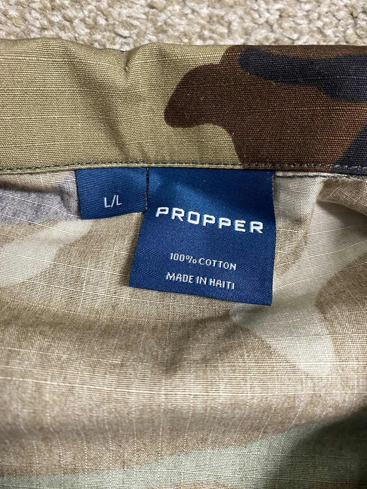 Propper 4 Pocket Coat Poly Cotton Woodland camo F5454 Size Large - Image 2 of 4