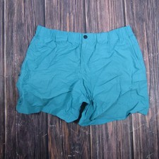 Columbia Swim Shorts Mens Medium Blue Elastic Waist Mesh Lined Quick Dry