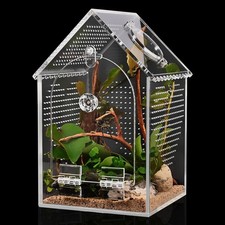 Jumping Spider Enclosure WarpProof Seamless Acrylic Terrarium 5x5x8 Inch