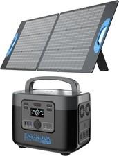 enernova 300W Portable Power Station with 80W Solar Panel Outdoor Generator