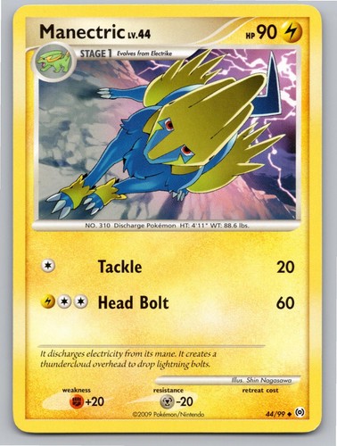 2009 POKEMON MANECTRIC ARCEUS 44/99 UC NM A77664 FREE S&H