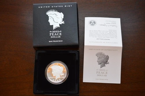 2023 Peace Dollar (S) San Fransico .999 Fine Silver OGP