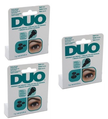 BL Duo Eyelash Individual Adhesive Dark Tone 0.25 oz X 3 Packs