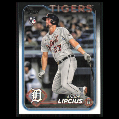 Andre Lipcius Rookie #509 2024 Topps Detroit Tigers Baseball Card MLB NM