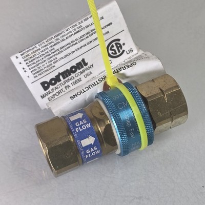 Dormont SnapFast CM 1/2 PSI Gas Quick Disconnect Coupler Brass Natural Connector