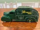 VINTAGE MARX TOY GREEN CITY SANITATION DEPT. TRASH TRUCK VEHICLE 1930's