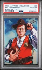 Peyton Manning 2023 Leaf Web Exclusives 99 Anime Nation 81/132 PSA 10