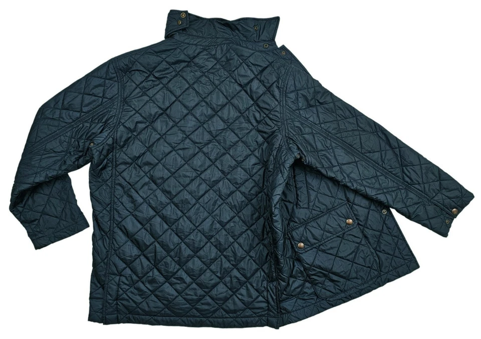 HOT VTG Men's POLO RALPH LAUREN SPORTS QUILT PARKA Corduroy Collar NAVY Jacket L - Image 4 of 4