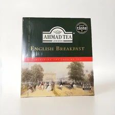 Ahmad English Breakfast Tea - 100 Tagged Teabags - 7 Oz - Exp. 05/27