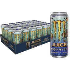(24 Pack) Monster JUICE Exotic Aussie Style Lemonade Sports Energy Drink 16 Oz