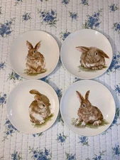 Kirklands Home Ceramic Bunny Salad Plates 4 in Variety