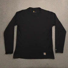 Carhartt Mens Force Base Layer Thermal Shirt MBL113 L Black Midweight