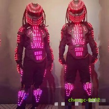 LED Robots Costume Suit DJ Party Show Remote Glowing Light Props Halloween