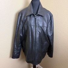 Tommy Hilfiger Black Genuine Leather Zip Jack...