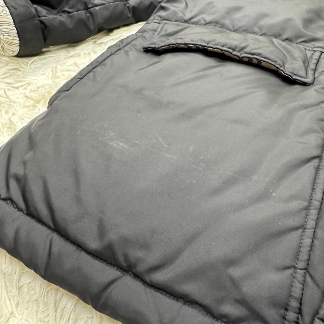 Burberry Black Label Down Jacket White Goose Down Fur Hood M Used thumbnail 12