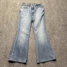 Levis Premium Jean Women 30x28 Blue 70s High Flare Big E Bell Bottom Denim Retro