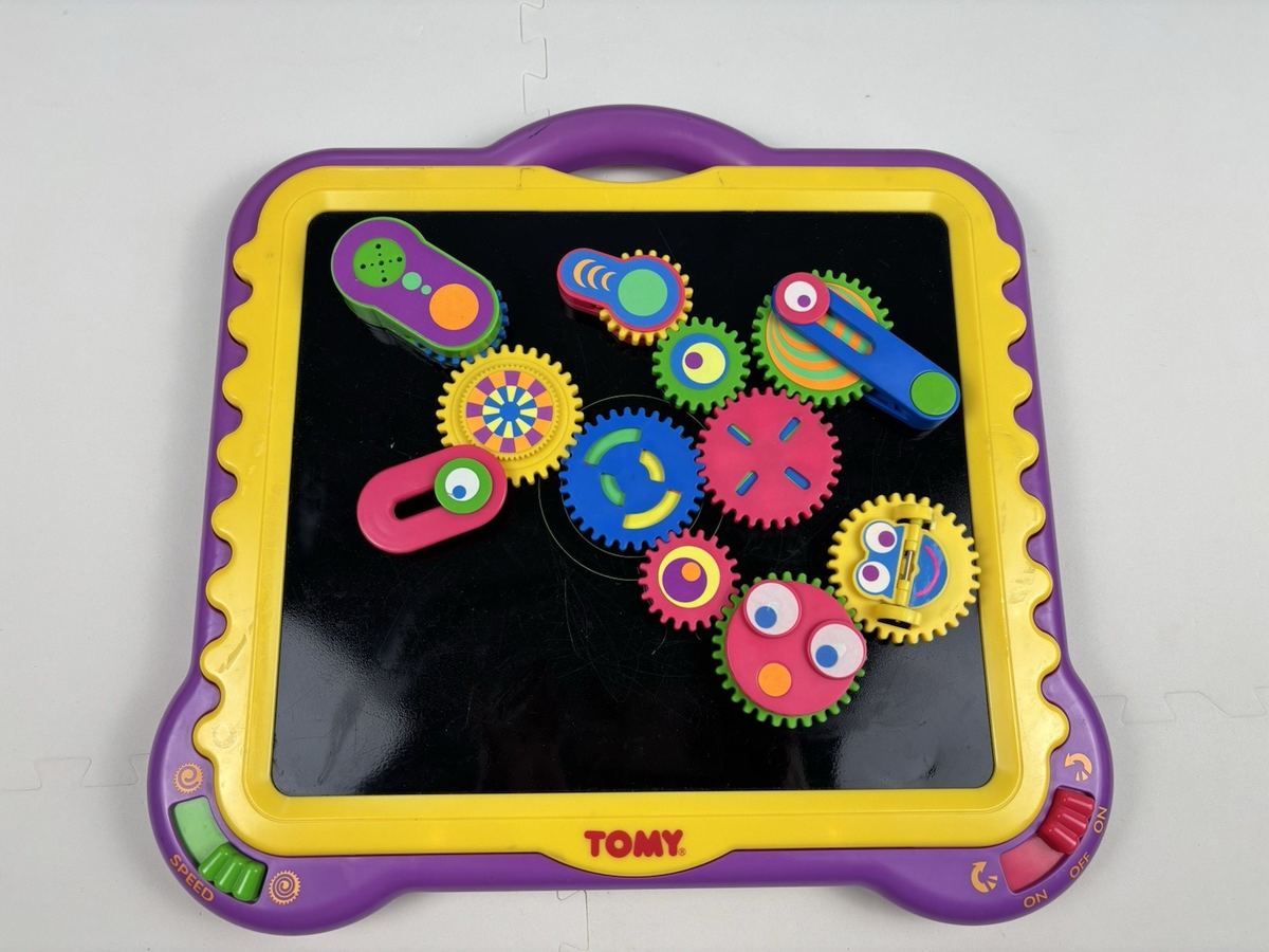 Rare Working 1997 TOMY Gearation Magnetic Gears Set Spin Toy