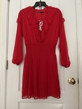 zara womens dress red size Small short
