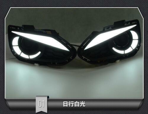 Led DRL White Color Front Fog Lamp For Honda Fit GK5 2018-2020 Day Running Light - Picture 2 of 12