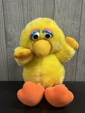 Hasbro Softies Sesame Street Baby Big Bird 11" Plush Stuffed Vintage Toy 90  s