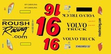 #16 Greg Biffle Volvo truck 2002 1/43rd Scale Nascar Waterslide Decals