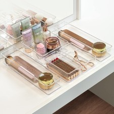 Sorbus 5 Piece Clear Storage Drawer Organizer Set - Great for Cosmetics  Makeup