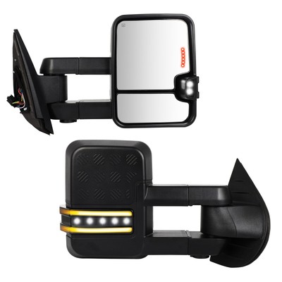 Mirror For 07-13 Chevry Silverado GMC Sierra Back UP Arrow Signal