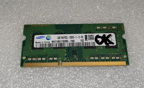 - MEMOIRES SODIMM - Samsung 4Go RAM DDR3 PC3L-12800S 1600MHz .