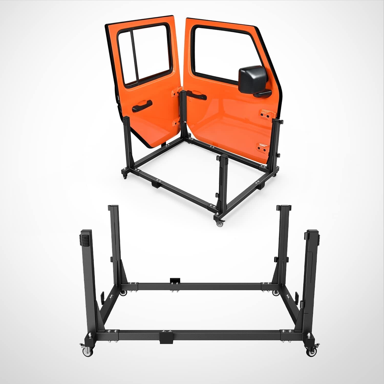 Nilight Door Storage Rack Movable Cart Door Holder Sliding Bracket