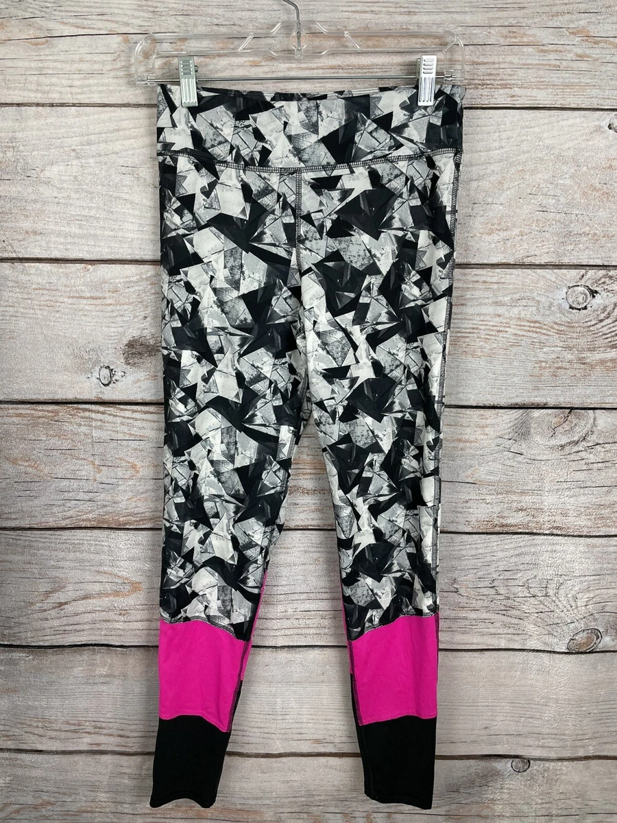 C9 by Champion Activewear Leggings Black/Gray/Pink EUC Girl's Size XL  (14/16)