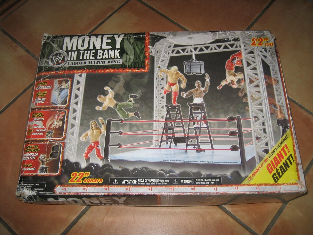 WWE Jakks Money In The Bank Playset Wrestling Ladder Match WWE Jakks Money In The Bank Playset Wrestling Ladder Match