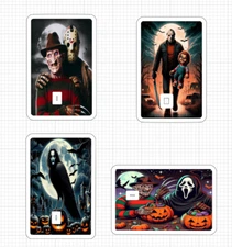 Horror Halloween Credit Debit Card Skins Pennywise The Crow Jason Chucky Freddy