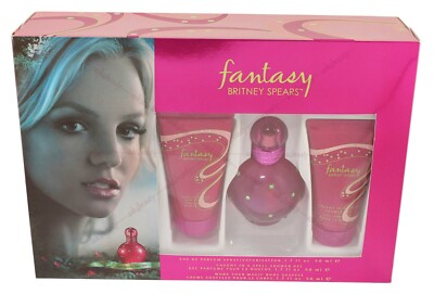 Fantasy By Britney Spears 3 Pcs Set W/ 1.7oz. Edp Spray For Women New In Box