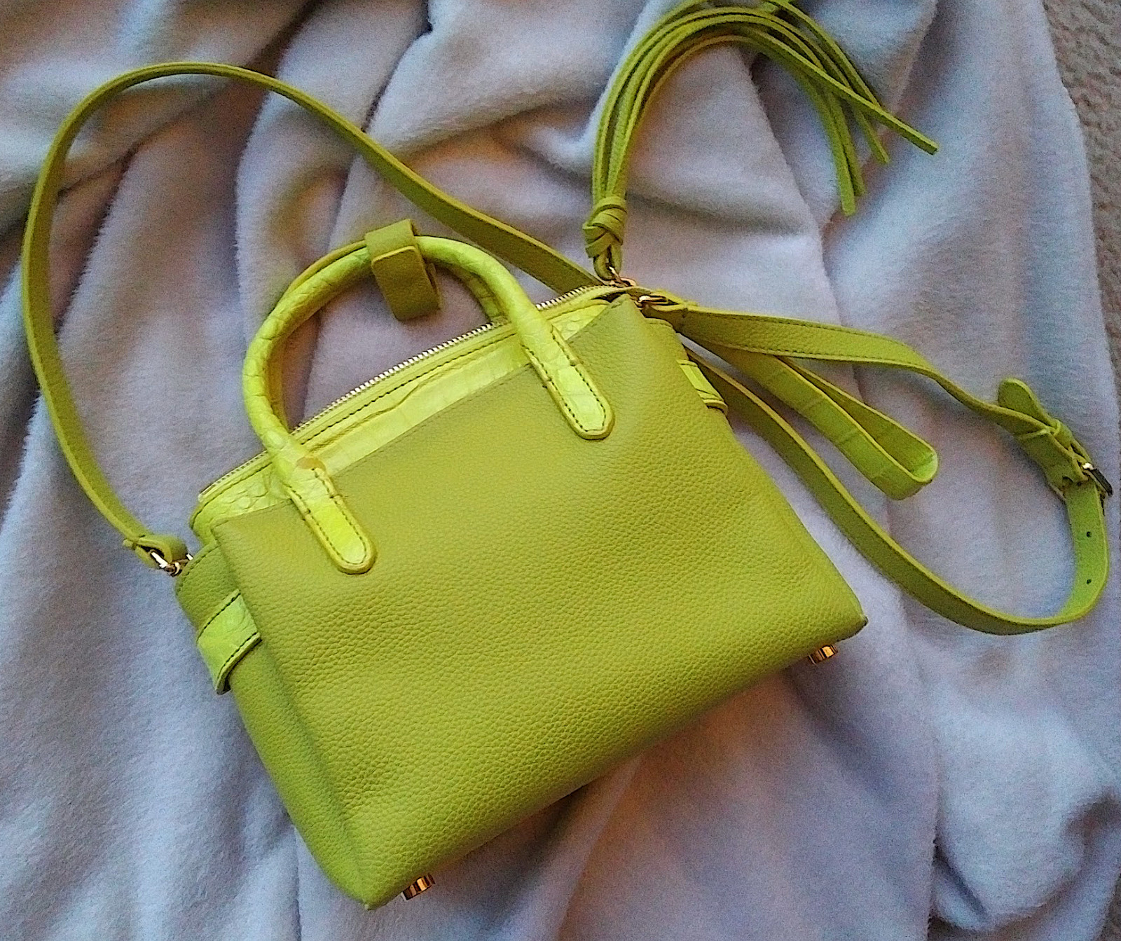 Bag Nancy Gonzalez mini leather python green cros… - image 2