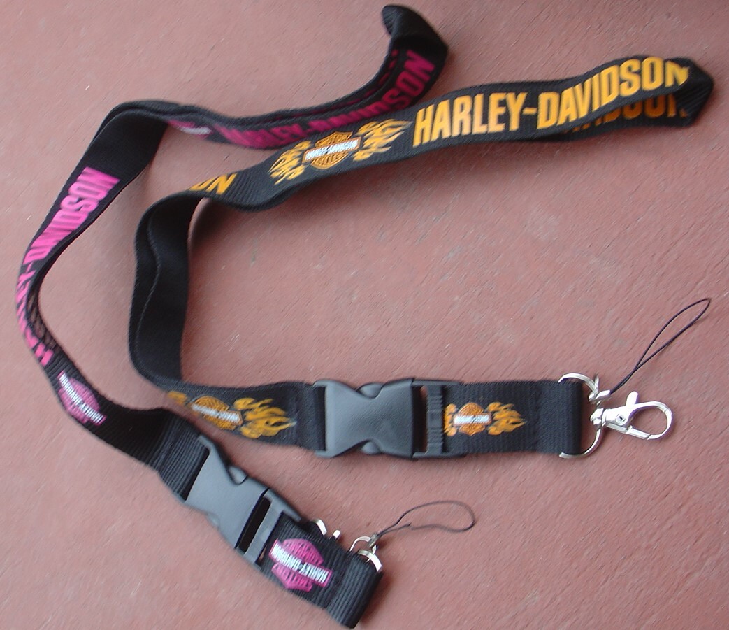 New Harley Davidson Motorcycle Neck Lanyard Release Keychain Key Ring Lot Pink eBay