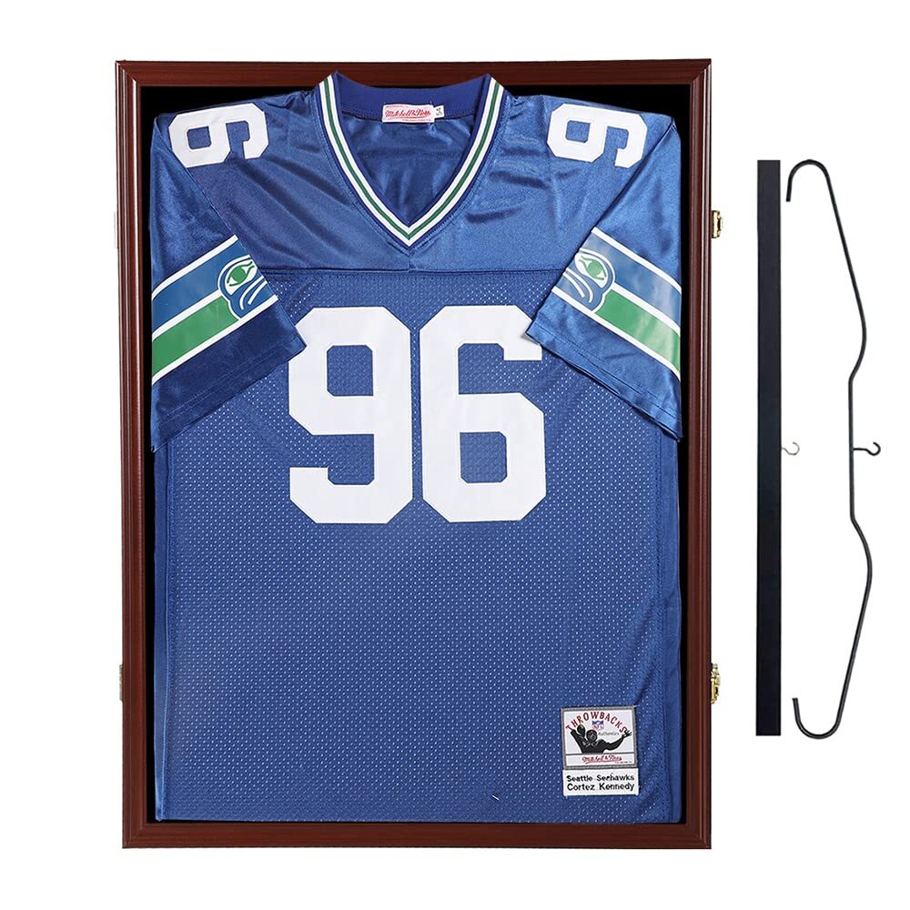 Jersey Frame Display Case Large Lockable Frames Shadow Box with UV Protection...-image