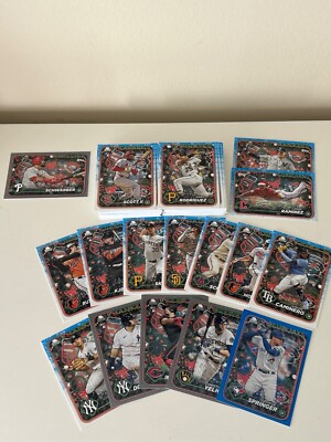 2024 Topps Holiday You Pick Complete Your Set Base Variation Silver Blue Glitter