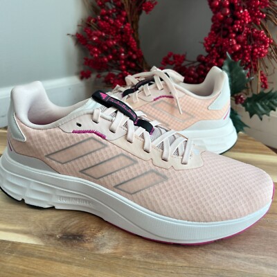 Adidas Womens Speedmotion Running Shoe Sz 9.5 Quartz/ Silver Met/Fuchsia