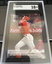 2018 Topps Now Shohei Ohtani RC #32 SGC 10 “GEM-MINT” 1st Career Home Run 4/3/18