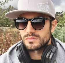 Retro Fashion Round Circle Oval Keyhole Aviator Horned Rim WaYfe Sunglasses 9939