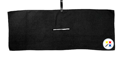 New Team Golf Pittsburgh Steelers 16'' x 40'' Black Microfiber Golf Towel