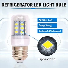 1PC LED Refrigerator Light Corn Bulb E27 3.5W For Frigidaire Kenmore 5304511738