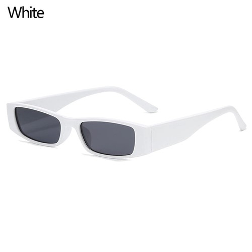 Small Rectangle Sunglasses Women Men Retro Narrow Frame Leopard Vintage - Picture 19 of 19