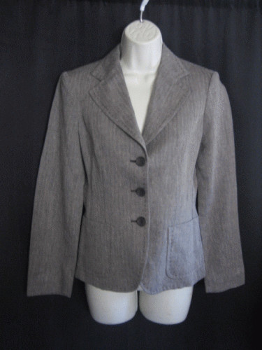 Authentic Max Mara Blazer Jacket Herringbone Brow… - image 2