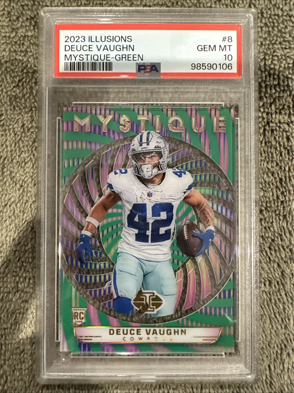 Deuce Vaughn Panini Illusions Mystique #8 Green