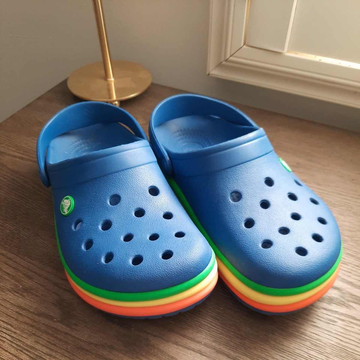Crocs Blue Rainbow Edge